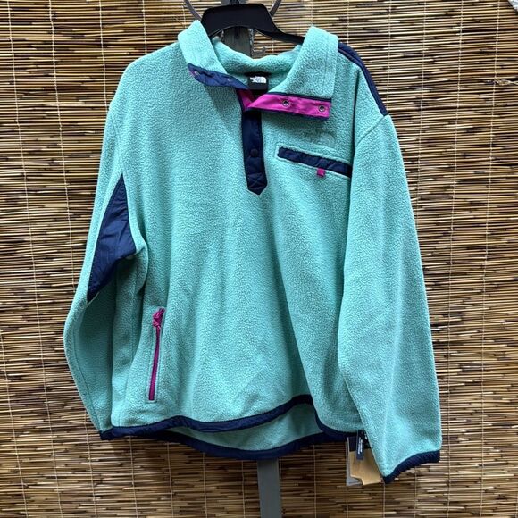 The North Face Mens Mixed Media Fleece 3/4 Zip Pullover Size 2X - Picture 2 of 3